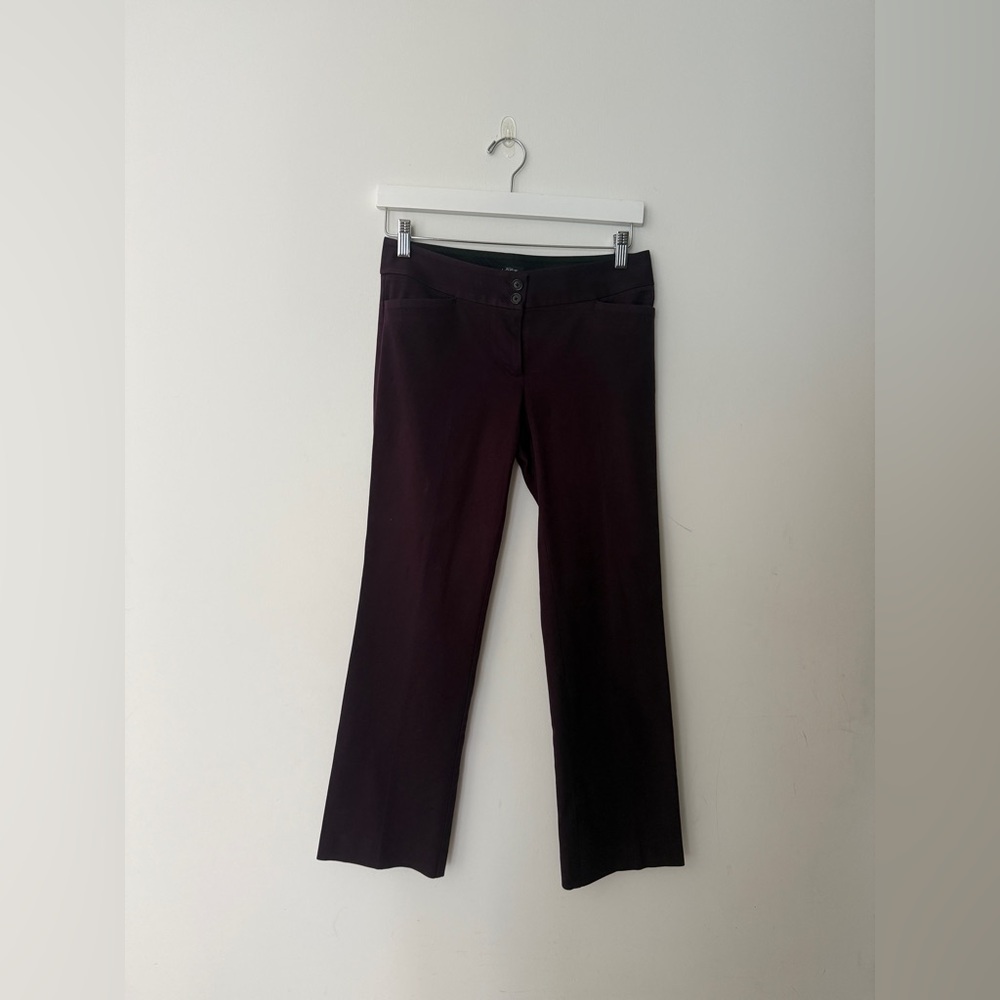Marissa Bootcut Burgundy Pants LOFT - Picture 3 of 6